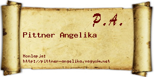 Pittner Angelika névjegykártya